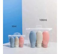 3 pièces/Set de flacons de voyage, flacons de 30 ml/60 ml/100 ml & récipients vides, petites bouteilles en plastique à presser, convient pour les articles de toilette de voyage, shampooing et après-sh