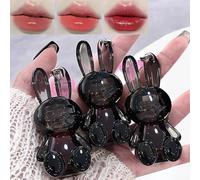 3 Pièces Set De Gloss Hydratants Bunny, Rouge à Lèvres Liquide En Gelée Brillant à Lèvres Brillant Et Mignon Huile Pour Les Lèvres, Hydratant, Fini Verre Pour Les Femmes