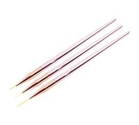 3 Pièces Set de Trois Stylos de Peinture pour Nail Art Or Rose