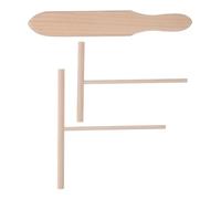 3 Pièces Set D'étaleurs de Crêpes en Bois de Hêtre Beige