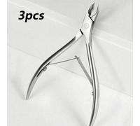 3 pièces/set Ensemble de coupe-ongles en acier inoxydable premium, coupe précise pour les ongles des mains et des pieds, lames incurvées, coupe-cuticules, râpe à callosités, outils de soins des ongles