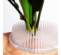 3 pièces/set Porte-fleurs en forme de grenouille en plastique transparent avec ventouses, fournitures de composition florale de style zen oriental japonais Ikebana, grille florale réutilisable pour va