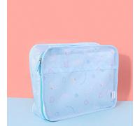 3 pièces/set Sac de rangement grande capacité Cinnamoroll, sac cosmétique mignon de dessin animé, sac de voyage, organisateur de vêtements et chaussures, cadeau d'anniversaire Lettres,Paysage naturelP