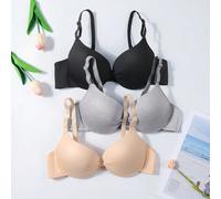 3 pièces/Set Soutiens-gorge pour rassemblement de jeunes filles, sous-vêtements matelassés fins, confortables et respirants, convenant aux adolescentes en développement, adapté pour les âges 13-15 ans