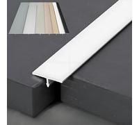 3 Pièces Seuil De Porte Adhésive Barre De Seuil En T, Profil De Transition Aluminium En Largeur 15 20 25 3 40 50 60mm Longueur 0.9m, Bande De Transition(Silver,4cm/1.57in)