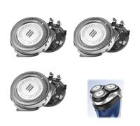 3 Pièces SH30/SH50 Tête de Rasoir Compatible avec Philips, Lame Tête de Rechange Système Rotatif à 360° Rasage à Sec et Humide Pour Philips Série 5000 3000 2000 1000 Star Wars Aquatouch