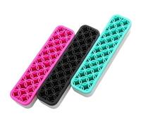 3 pièces Silicone brosse à ongles maquillage présentoir support mallette de rangement séchage étagère porte-pinceaux organisateur Pour Pinceaux De Maquillage(Mixed color)