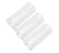3 Pièces Slide de Guitare en Verre 2, 4 Pouces Accessoire Musical | Verre Trempé, Surface Lisse, Format 6, 1x2, 65x2, 65cm, pour Solos Rock et Blues