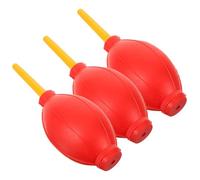 3 Pièces Souffleur D'air Manuel Compact en Latex Rouge | Petit Format Léger, Usage Multi-fonction, Nettoyage D'équipement et Dépoussiérage Précis, Opération Manuelle