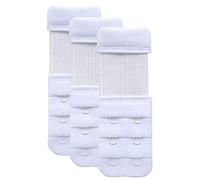 3 Pièces Soutien Gorge Extender pour Les Femmes Bra Rallonges Extension, Blanc, Espacement des Crochets de 1/2 Pouce