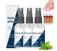 3 pièces Spray Hydratant Pour Les Ongles,Spray Fortifiant Pour Les Ongles,Garde Les Pieds Frais Et Secs Toute La JournéE,SéChage Rapide Et Non Gras,Adapté à Tous Les Types D'Ongles