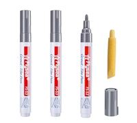 3 Pièces Stylo Joint Carrelage Gris,Rénovateur de Coulis pour Sol Mur Salle de Bain, Cuisine, Balcon,Nettoyage et Réparation Facile des Joints de Carrelage