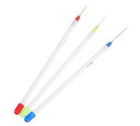 3 Pièces Stylos à Tirer pour Nail Art Blanc Plastique Réutilisable | Outils pour Fleurs Fines, Usage Maison et Travail D’ongles, Prise en Main Facile, Opération Simple