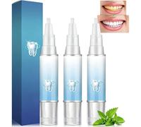 3 Pièces Stylos de Blanchiment Dentaire, Gel pour Soulagement Gingival, Récession Gingivale avec Extrait de Menthe Poivrée, Blanchiment des Dents