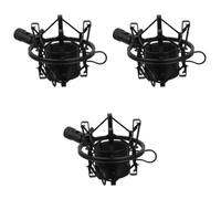3 Pièces Support Anti-vibration en Alliage, Diamètre 1,5 CM | Réglage D’angle par Molette Rotative, Compatible Bras de Bureau, pour Podcast et Jeu, 15cm