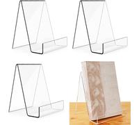 3 Pièces Support De Livre Support De Livre En Plexiglas Support De Livre Transparent En Acrylique Stand De Livre Serre-Livres Acrylique Pour Afficher Des Livres,Des Cahiers
