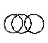 3 pièces support essieu rondelle, vélo volant Gaske vélo volant moyeu entretoise support de pédalier essieu rondelle joint (1mm + 1.5mm + 2mm)