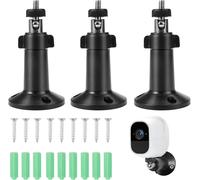 3 Pièces Support Mural Pour Caméra,Support Pour Caméra De Sécurité,Support Mural De Sécurité Réglable En Métal,360 Degree Réglable Support Camera Pour Exterieur Intérieure