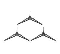 3 Pièces Support pour Sapin de Noël Artificiel, Pieds Amovibles, Noir | Plastique, Base Ronde à Trois Points, pour Table et Étagère, Décorations D'appartement