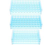 3 Pièces Support pour Tubes à Essai 50 Trous Détachable en PP | Organisation de Paillasse, pour Tubes Coniques et Centrifugeuses, Étudiants en Science, Techniciens