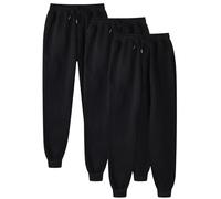 3 Pièces Survêtement Homme Set Jogging de Sport Activewear Taille Elastique Pantalon Sportwear en Coton Bas de Survêtement Confortable Joggers d'entraînement