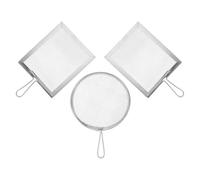 3 Pièces Tamis de Poterie pour Glaçure et Argile, Acier Inoxydable | Filtration Fine, Format Compact, Usage pour Écoles et Projets de Modelage, Adapté aux Artistes et Amateurs