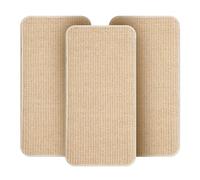3 Pièces Tapis griffoir pour Chat,50x25cm,Antidérapant Griffoir Chat Canapé,Convient aux Murs et Portes, Canapé, Meubles et Les canapés,Tapis protégé(Couleur Bois)