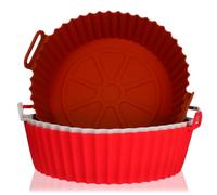 3 Pièces Tapis Silicone, Bol de Cuisson Réutilisable | Parois à Lignes en Relief, Hauteur Adaptée, Protège le Panier, pour Cuisson et Réchauffage des Restes