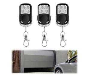 3 Pièces Telecommande Universelle Portail,433.92 MHz Code Fixe Bip,Telecommande portail Universelle,Universelle sans Fil Coulissant 4 Touches Copieuse,pour Copier les Télécommandes de porte de garage