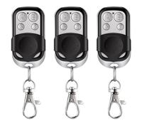 3 Pièces Telecommande Universelle Portail, 433,92 MHz Telecommande Portail, Code Fixe Bip Portail Universelle Sans Fil Compatible 4 Boutons Touches Copieuse pour Voiture et Porte de Garage