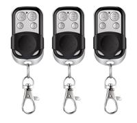 3 Pièces Telecommande Universelle Portail, 433,92 MHz Telecommande Portail, Code Fixe Bip Portail Universelle sans Fil Compatible 4 Boutons Touches Copieuse pour Voiture et Porte de Garage