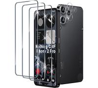3 Pieces Tempered Glass For Nothing Cmf Phone 2 Pro With 3 Pieces Rear Camera Protector, 9h Hardness Bubble-Free Screen Protector, Ultra Hd Tempered Glass Film