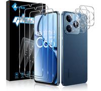 3 Pieces Tempered Glass For Realme C63 With 3 Pieces Rear Camera Lens Protector, 9h Hardness Screen Protector, Anti-Scratch Ultra Resistant Glass Protection