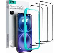 3 Pieces Tempered Glass Screen Protector For Iphone 16/Iphone 15, With Easy Installation Tool, 9h Hardness, Military Quality, Hd Clear, Scratch Resistant