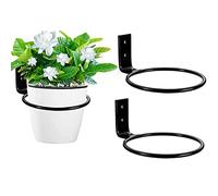 3 Pièces Tenture Murale Pot de Fleur, Bague pot de Fleurs en Métal, Mur d'étagère de Pot de Fleur, Convient pour Suspendre des Pots de Fleurs, Utilisé pour Décorer les Balcons et les Couloirs