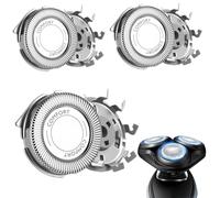 3 Pièces Têtes de Rechange SH30 SH50 SH52 pour Philips Rasoir Électrique Lame Tête de Rechange Système rotatif à 360° Compatible avec Séries 1000 2000 3000 5000 Modèle AT8xx AT7xx PT8xx Cadeaux Noël
