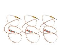 3 Pièces Thermocouple de Sécurité, Sonde 70cm en Acier Inoxydable | Allumage Intégré et Détection Rapide de Flamme, Remplacement du Thermocouple, pour Brûleur Gaz et Pilote