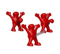 3 Pièces Tire-Bouchon Amusant, Personnalisé Décapsuleur de Vin, Trois Mignons Humour Rouges Tire-Bouchons, Vin Bouchon, Bière Ouvre Bouteille, Cadeau Drole Rigolo Homme Femme