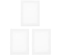 3 Pièces Toile à Peindre en Coton, Panneau Bois Léger Multi-usage | Huile et Acrylique, Usage Enseignement et Essais, Format Portable, Cadre en Bois, Longue Durée