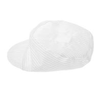 3 Pièces Toque de Chef Blanche en Polyester Légère, Confortable | Style Simple et Élégant, Usage en Restauration et Traiteur, pour Hommes et Chefs, Blanc