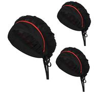 3 Pièces Toque de Cuisinier Chapeau de Chef de Cuisine Noir Bonnet Réglable Calot Cuisine Service et Autres Travaux Veste Cuisine Femme Toque de Chef