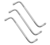 3 Pièces Tournevis Coudé à Double Tête, Angle Droit, Aimanté | Acier Chrome-vanadium Argenté, Changement Rapide Entre Cruciforme et Plat, Robuste pour Usage Intensif, Lot Pratique