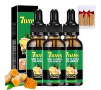 3 pièces Traitement Des Ongles Au Gingembre,SéRum De Croissance Des Ongles Au Gingembre,SéRum De Traitement Des Ongles De 7 Jours, Huile Fortifiante D'Huile Nutritive Pour Ongles