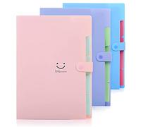 3 Pièces Trieur a4 Extensible，Document Classeur Rangement，pour bureau,maison,école,voyage,couverture blanche.
