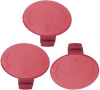 3 Pieces Trimmer Spool Cap,Compatible with Bosch AFS 23-37 Spool Caps,Spool Caps 3 Pieces Red