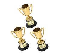 3 Pièces Trophées Dorés pour Garçon Fille Lot de Récompenses Motivantes pour Sport Décorations de Anniversaire Souvenirs pour Prix pour Événements Scolaires