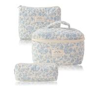 3 Pièces Trousse de Toilettage Étanche et Maquillage - Trousse Aesthétique Voyage pour Femme Stitch
