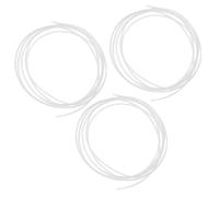 3 Pièces Tube en Ptfe Blanc, Guidage Filament Fluide | Remplacement pour Pla et ABS, Faible Friction, Ateliers, Créateurs, Écoles et Laboratoires