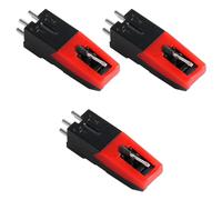 3 Pièces Universelles Cartouche de Tourne-Disque, Cartouches Platine Vinyle Remplacement Aiguille de Stylet en Diamant Aiguille Tourne Disque pour Phonographe LP, Victrola, ION, Crosley