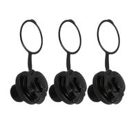3 Pièces Vanne Spirale à Vis pour Bateau Gonflable, Noir, PVC | Filetage Précis de 22mm, Conception sans Base, Étanchéité Fiable, Usage pour Raft et Bateau
